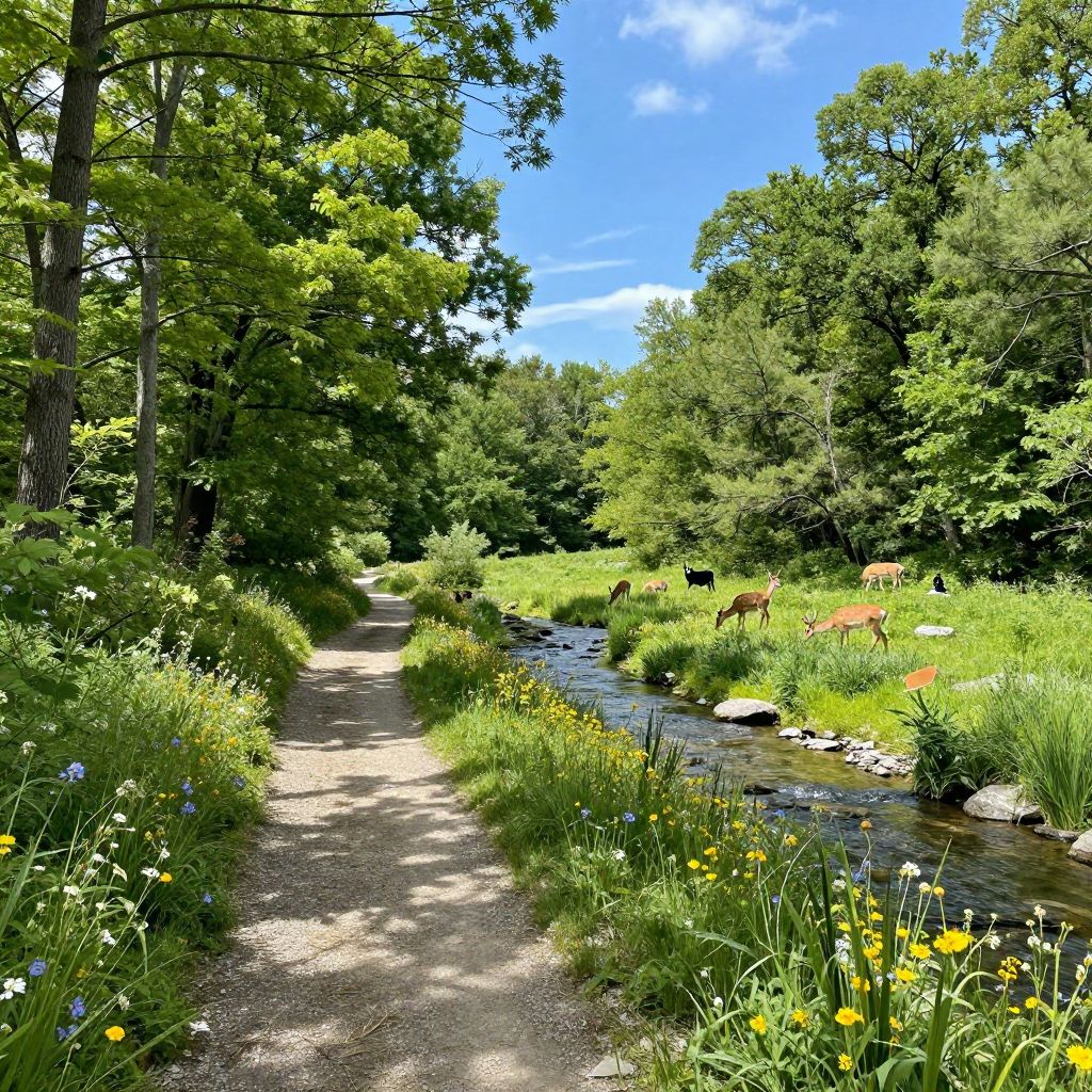 Hiking at Raven Run Nature Sanctuary