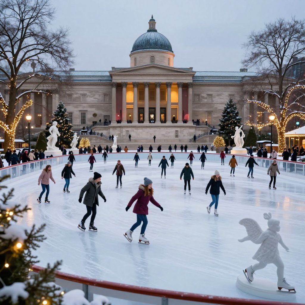 Ice Skating at the Sculpture Garden