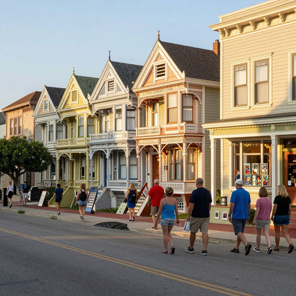 Walk Through the Downtown Area to Admire Victorian Architecture
