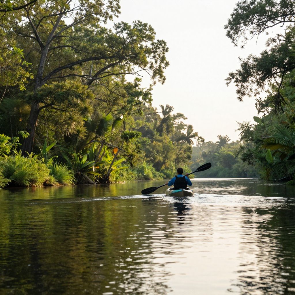 Kayaking on the Bogue Falaya River