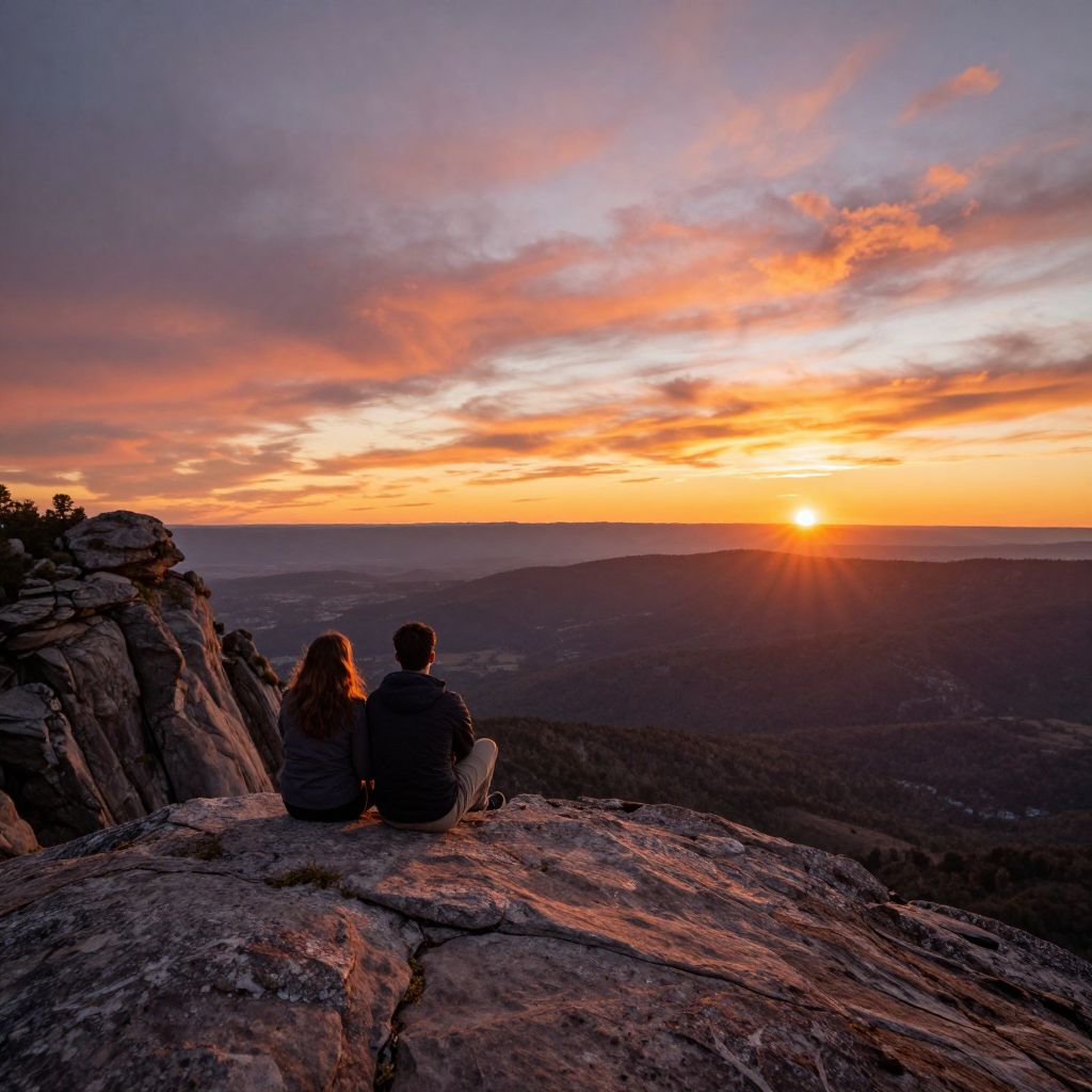 Sunset at Enchanted Rock