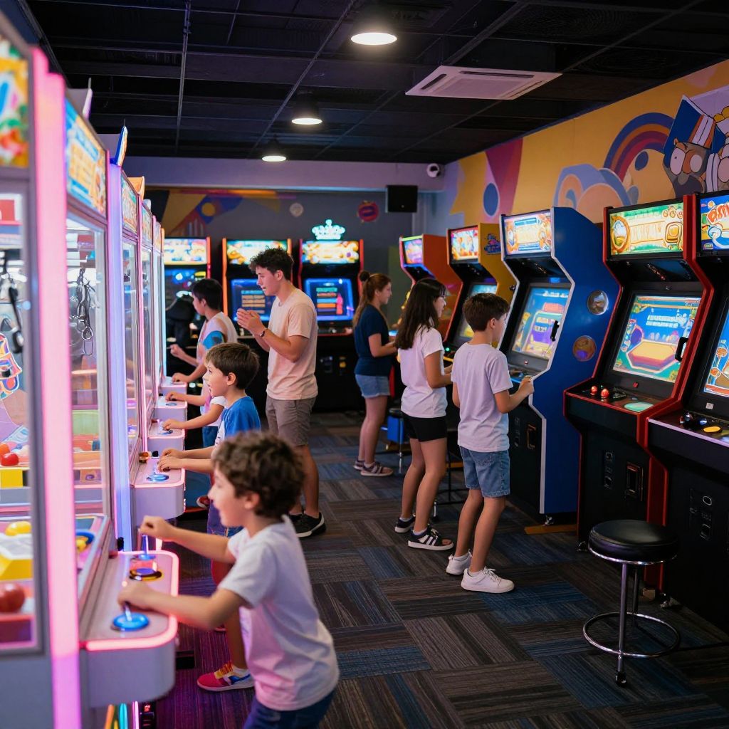 Local Arcades along Ocean Blvd