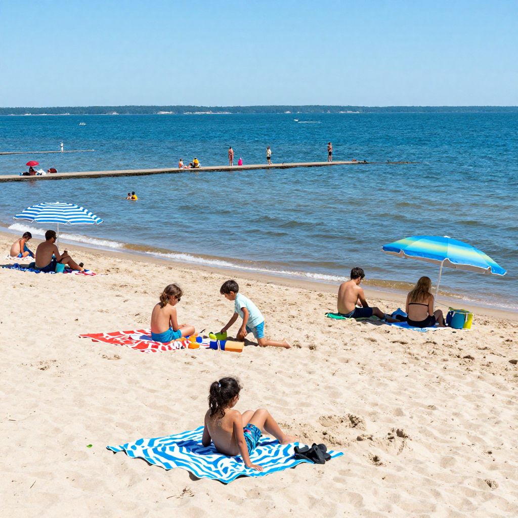 Swim and Relax on the Beach at Lexington State Harbor