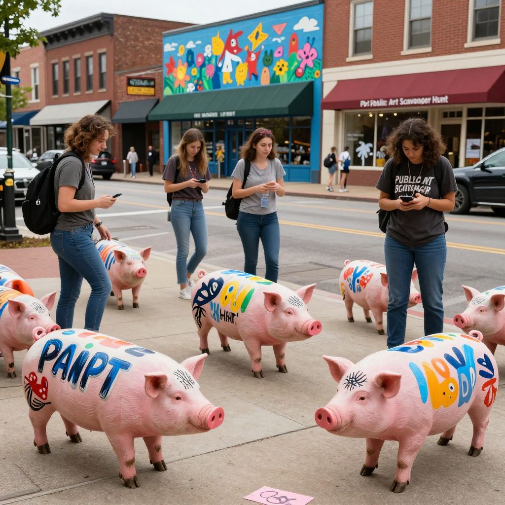 Painted Pigs Scavenger Hunt