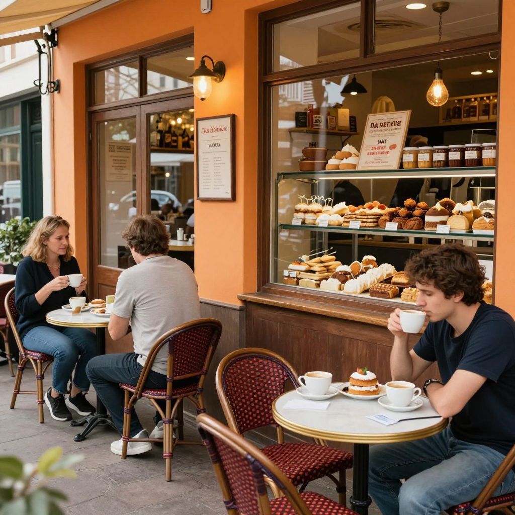 Local shops and cafés