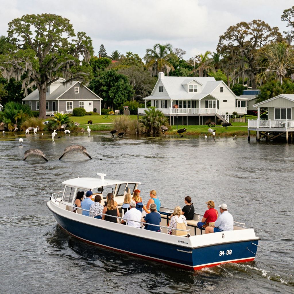 Scenic boat tour on the St. Johns River