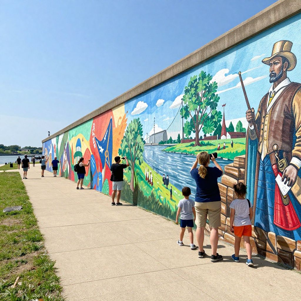Portsmouth Floodwall Murals