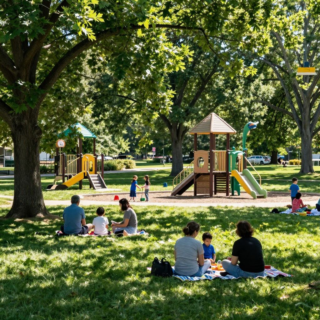 Picnicking at J.F. Gregory Park