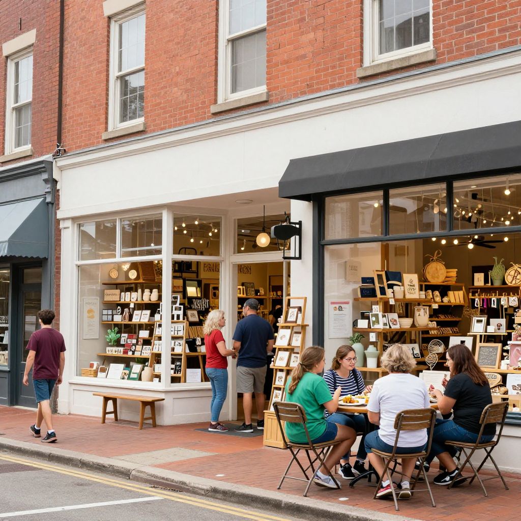 Local shops in Downtown Roanoke Rapids