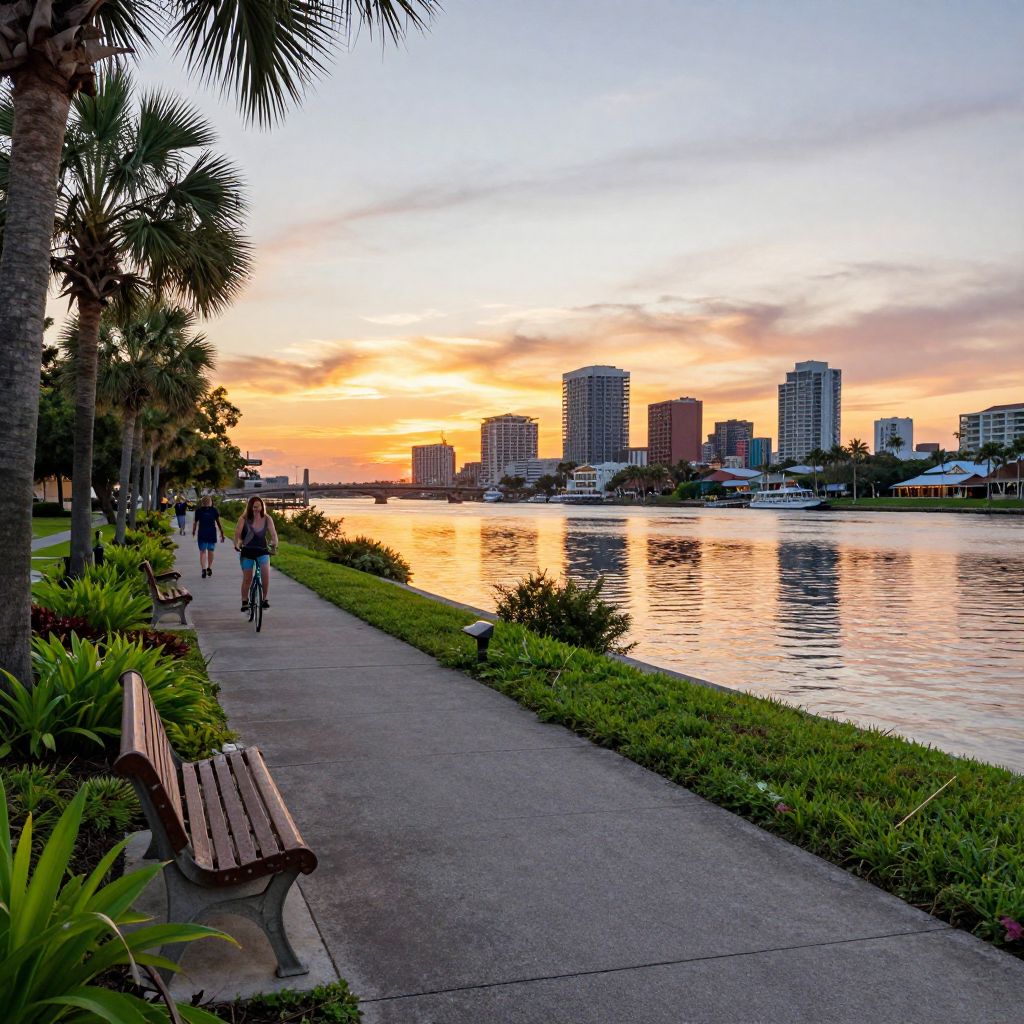 Riverwalk in downtown Stuart