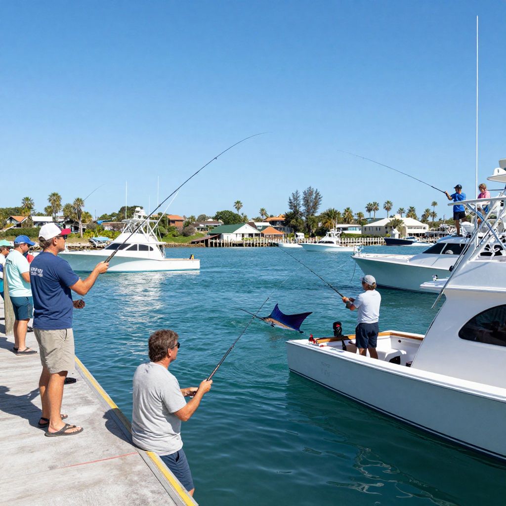 Fishing in Stuart Harbor