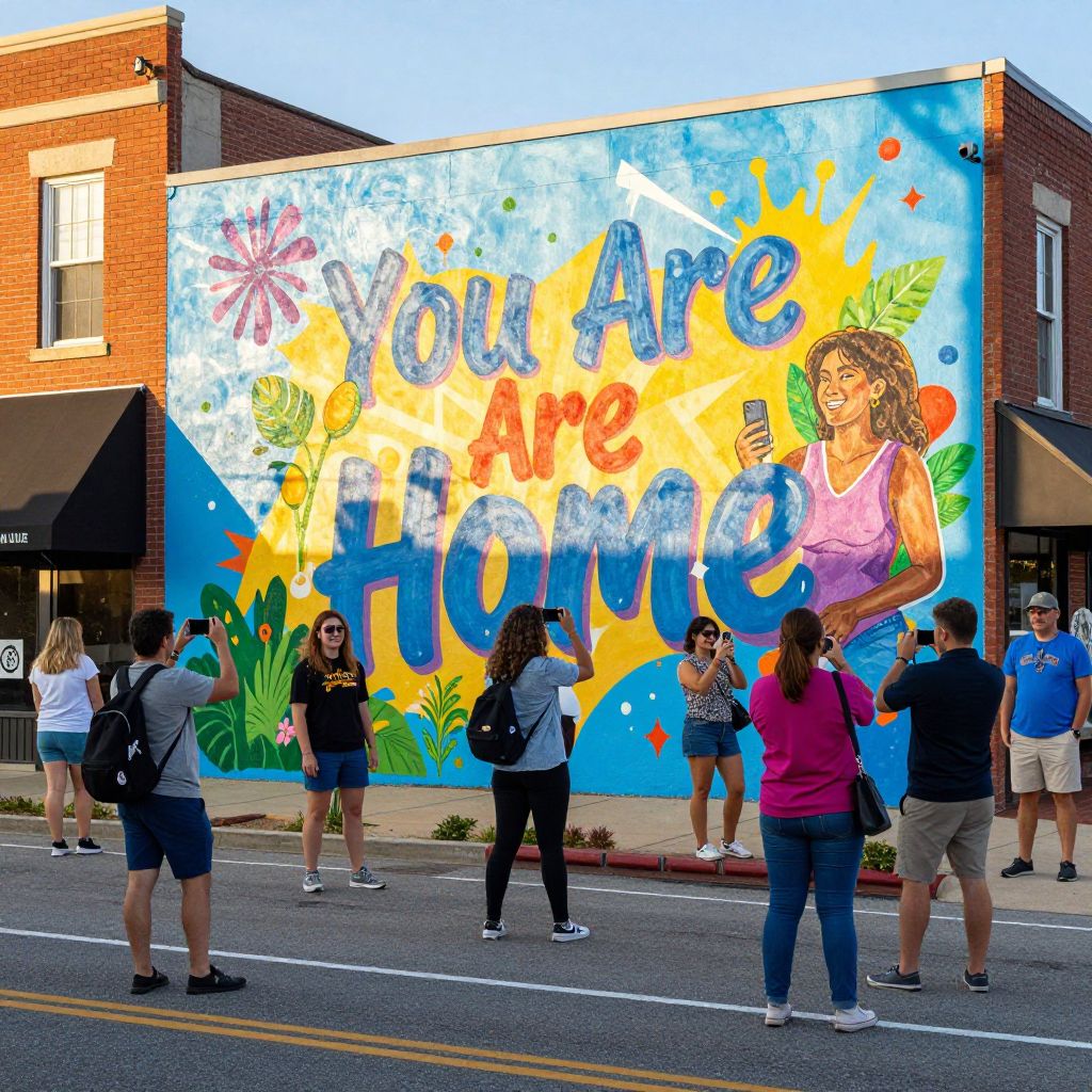 You Are Home Mural