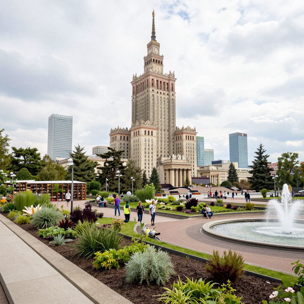 University of Warsaw Library Rooftop Garden