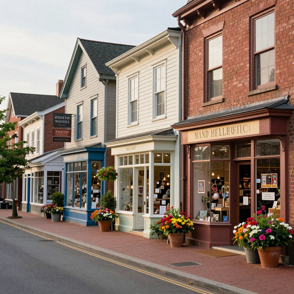 Main Street in Woodstock Village